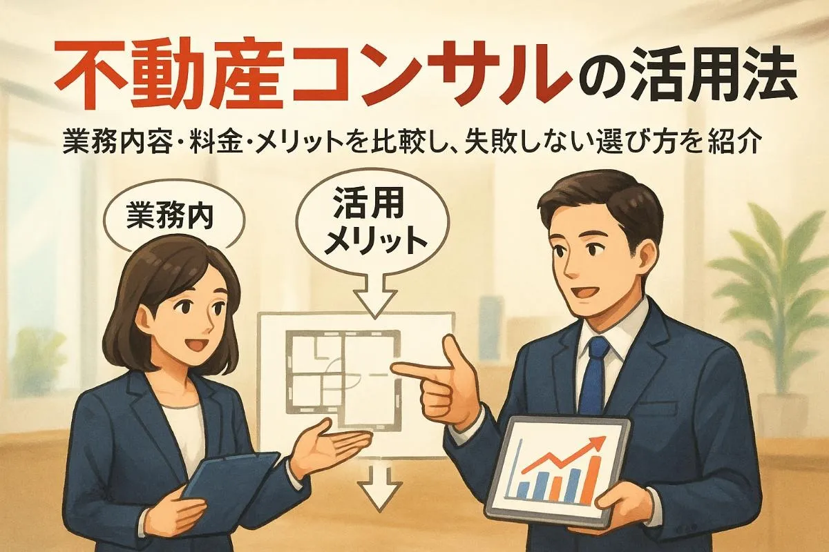 コンサルタントが不動産で失敗しない選び方と活用法｜業務内容・料金・メリット比較