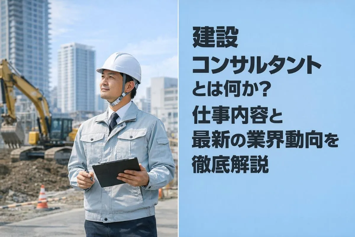 建設コンサルタントとは何か？仕事内容と最新の業界動向を徹底解説